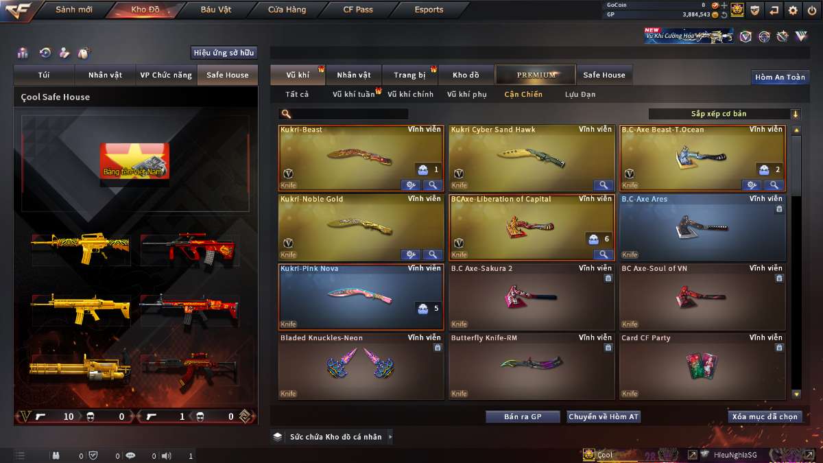 shop acc cf uy tin gia re